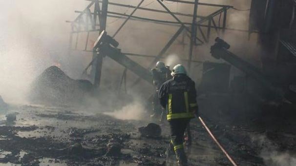 Antalya'da fabrika yangını