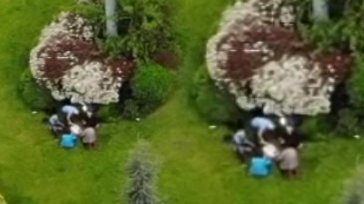 İstanbul’da şaşırtan görüntü! E-5’in yanı başında piknik yaptılar