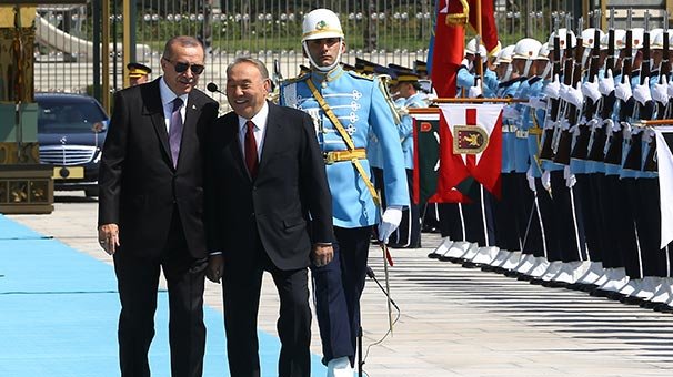 Kazakistan Cumhurbaşkanı Nursultan Nazarbayev Beştepe'de