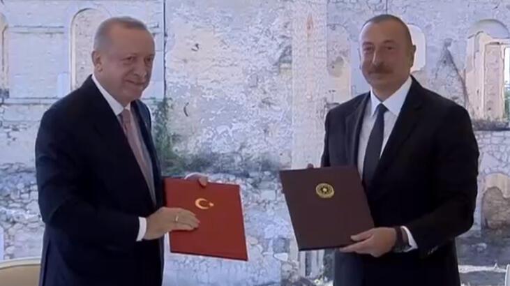 Son dakika... Türkiye ve Azerbaycan'dan anlaşma! Cumhurbaşkanı Erdoğan ve Aliyev'den açıklamalar