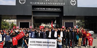 Marmara Üniversitesi Ülkücülerinden Barış Pınarı Harekatında Görev Alan Mehmetçiğe Selam