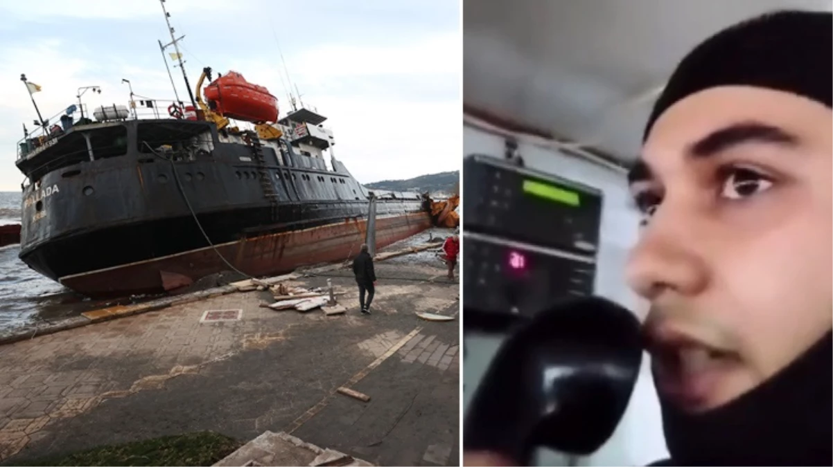 Zonguldak'ta ikiye bölünen gemide korku dolu anlar! Mürettebat böyle yardım istemiş