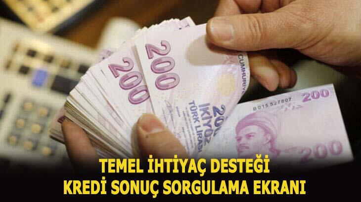 10 bin TL temel ihtiyaç desteği kredisi başvuru sorgulama için tıkla! Halkbank, Vakıfbank, Ziraat Bankası kredi sonuçları...