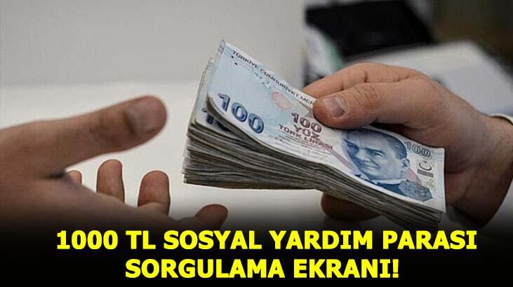 1000 TL sosyal yardım parası sorgulama ekranı, sonuçlar açıklandı mı? Pandemi sosyal yardım parası başvurusu nasıl yapılır, kimler alabilir?