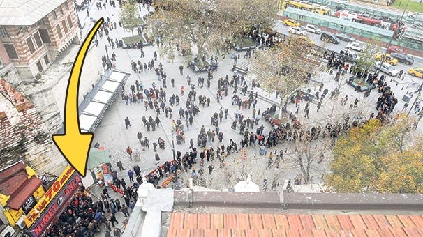 2 kilometrelik umut kuyruğu