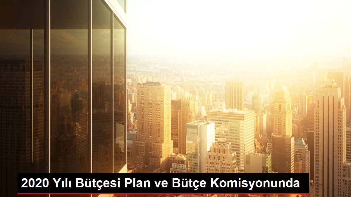 2020 Yılı Bütçesi Plan ve Bütçe Komisyonunda