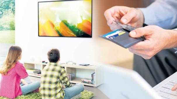 3 bin liraya kadar TV’de taksit 9 ay