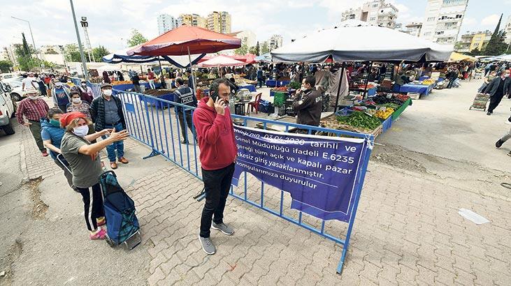 772 semt pazarına korona denetimi