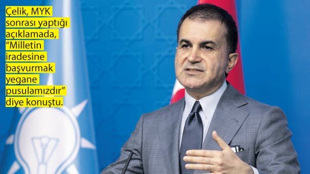 AK Parti Sözcüsü Çelik: Süreç sakinlikle yürüyecektir