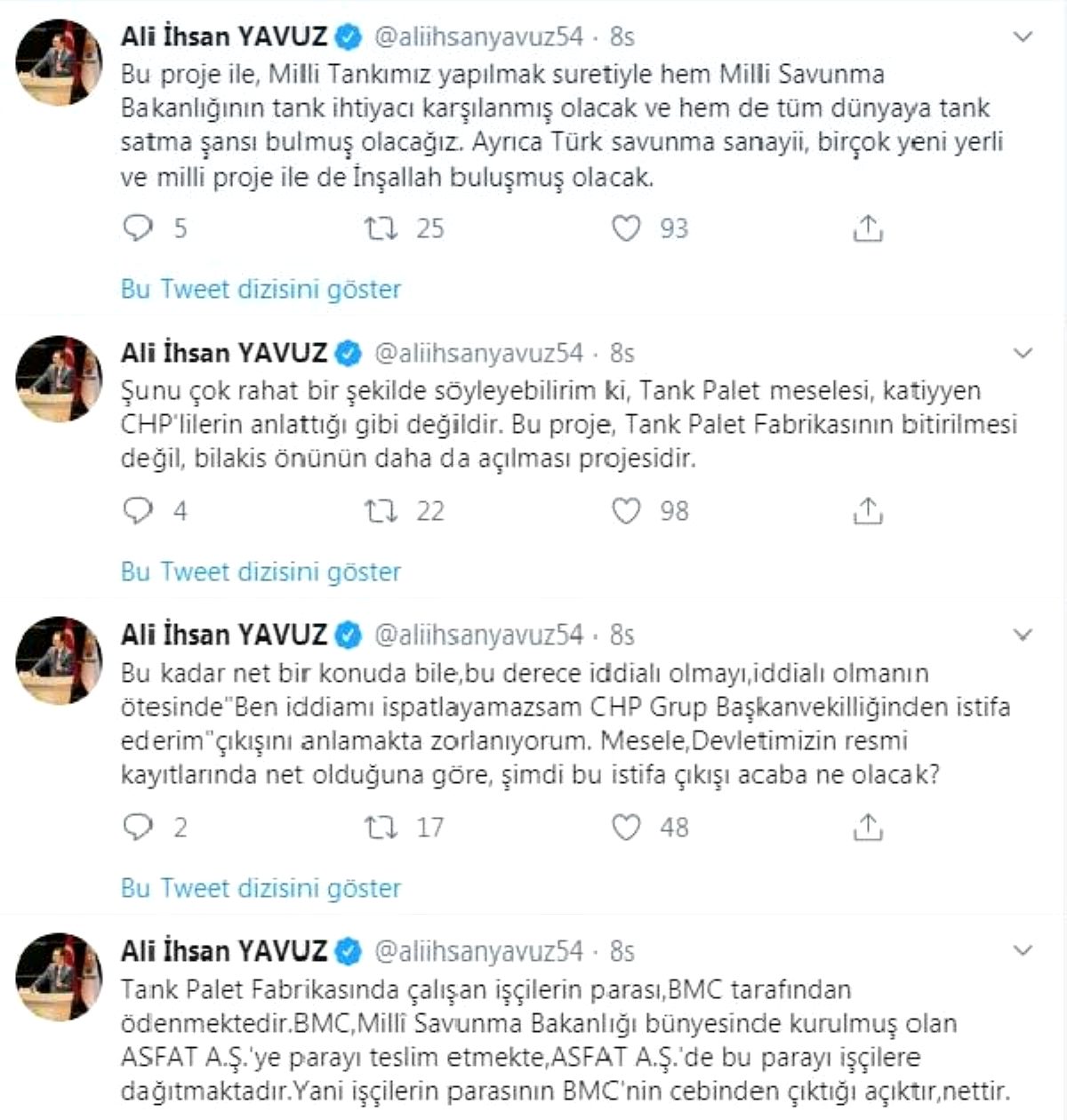 AK Partili Yavuz: 'Tank Palet' meselesi, CHP'lilerin anlattığı gibi değil