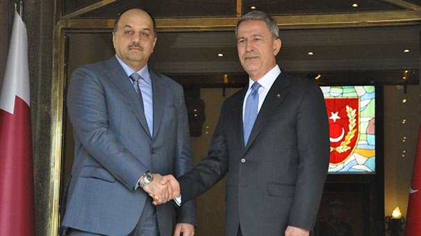 Akar, Katarlı Bakan Attiye ile görüştü