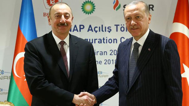 Aliyev'den Cumhurbaşkanı Erdoğan'a kutlama mesajı