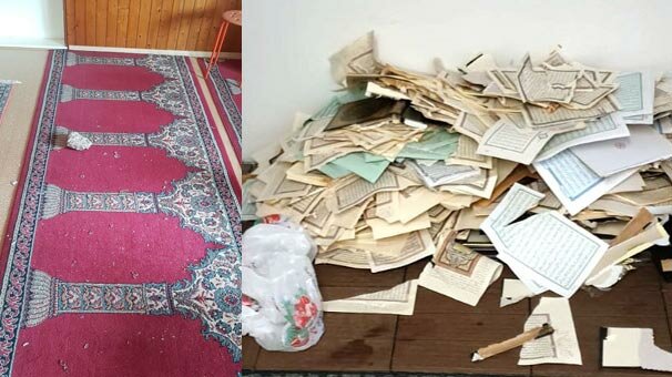 Almanya'da camilere saldırı! 50 Kur'an-ı Kerim tahrip edildi