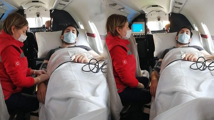 Ambulans uçak bu kez onun için havalandı!