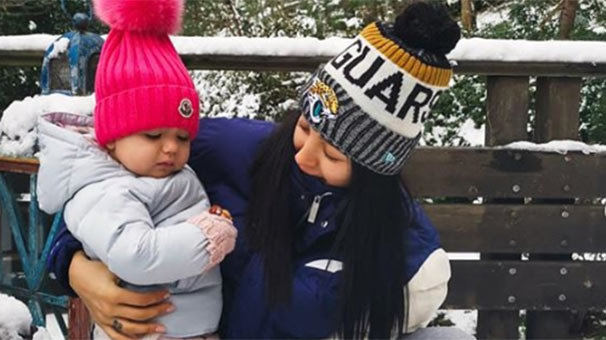 'Arya’mın ilk karla oynayışı'