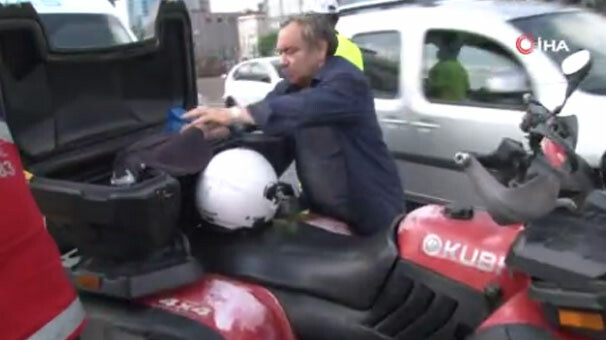 ATV ile arkadan çarptı, yaralandı ama... O bunu yaptı!