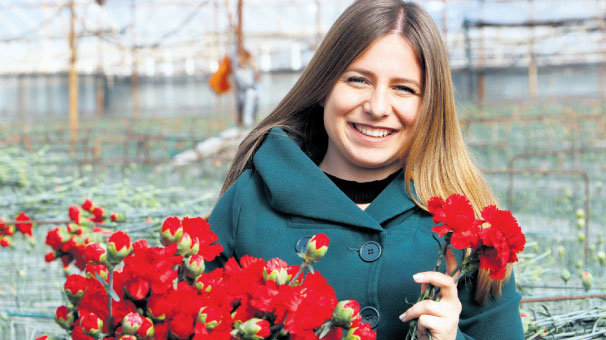 Avrupalı sevgilinin çiçeği Antalya’dan