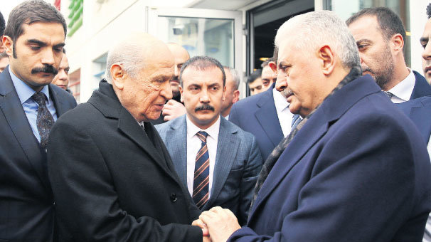 Bahçeli’den Yıldırım’a destek ziyareti: MHP, Cumhur İttifakı’nın ikizi olarak çalışacak