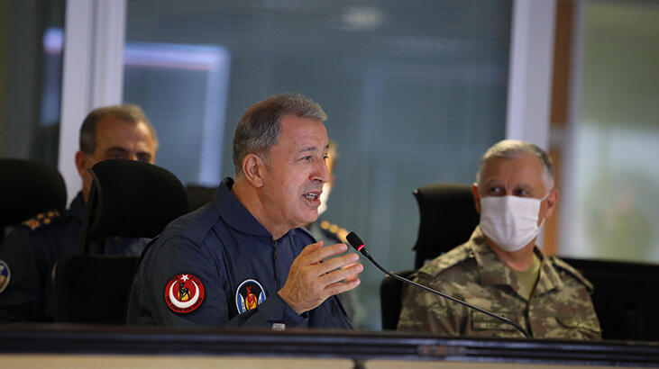 Bakan Akar'dan son dakika Doğu Akdeniz mesajı