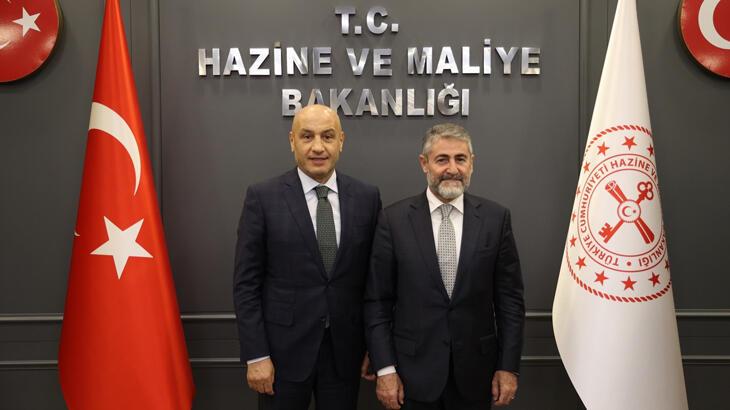 Bakan Nebati, TİM Başkanı Mustafa Gültepe ile görüştü