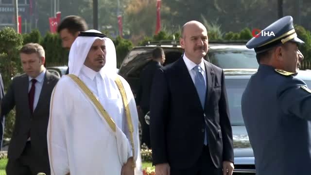 Bakan Soylu, Katar Başbakanı ve İçişleri Bakanı Şeyh Abdullah bin Nasır bin Hanife Al Sani ile...
