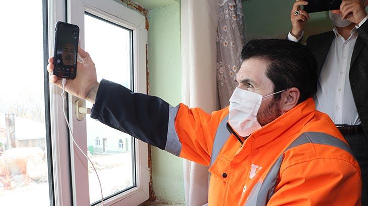 Bakan Soylu, PKK'lı teröristlerin oğlunu kaçırdığı Salih Gökçe ile görüştü