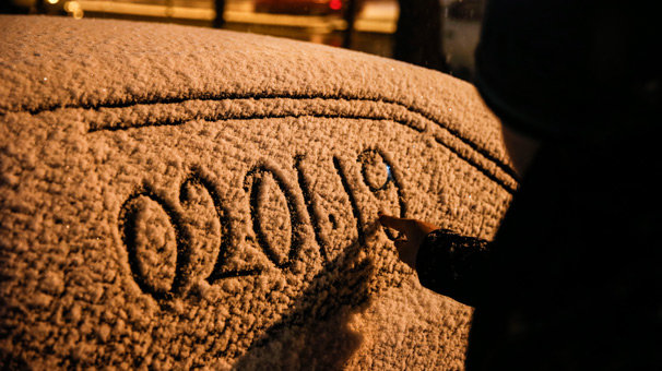 Başkente yeni yılın ilk karı yağdı
