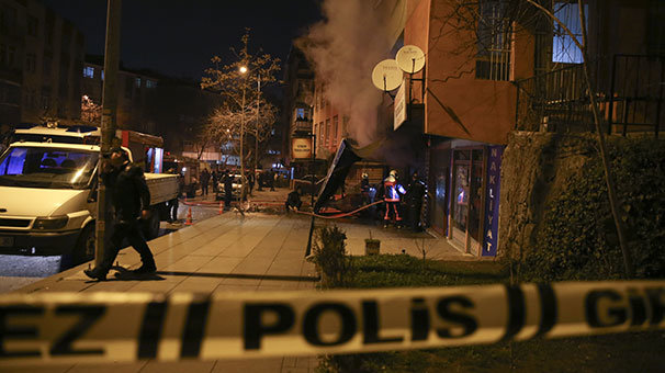 Başkentte markette patlama ve yangın
