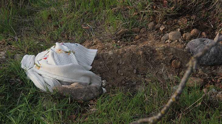 Bebek mezarı ihbarı polisi alarma geçirdi