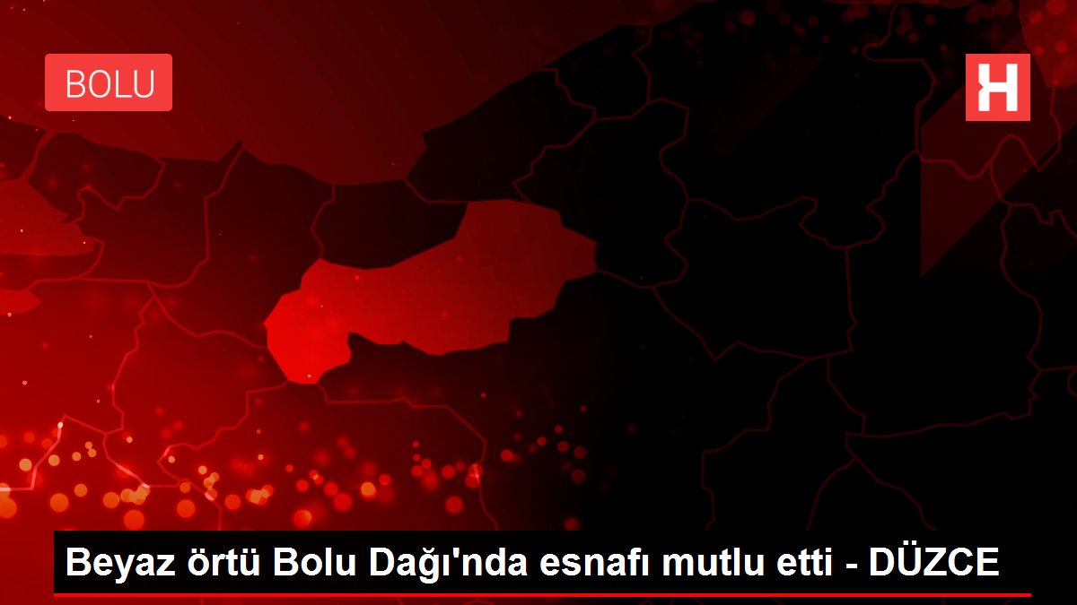 Beyaz örtü Bolu Dağı'nda esnafı mutlu etti - DÜZCE