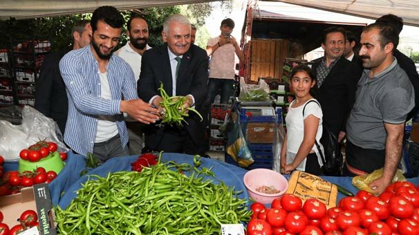 Binali Yıldırım’dan ‘pazar’ turu