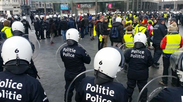 Bu kez Belçika! Onlarca gözaltı var