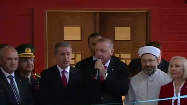 Çanakkale Şehitler Abidesi Camii törenle açıldı