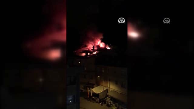 Çatı yangını