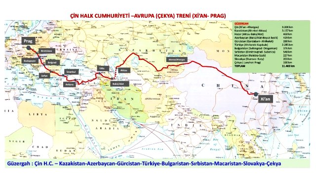 Çin'den gelen ilk yük treni, Marmaray'dan geçip Prag'a ulaşacak