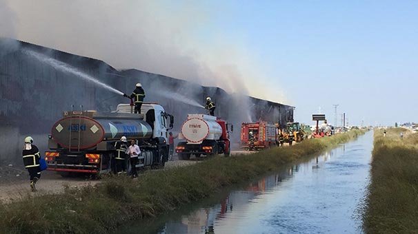 Çırçır fabrikasında yangın