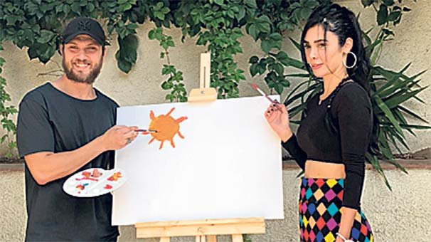 Çocuklar için resim yaptılar