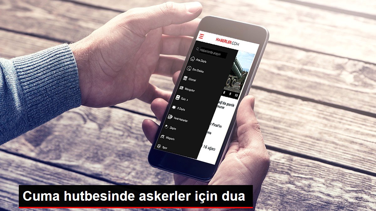 Cuma hutbesinde askerler için dua