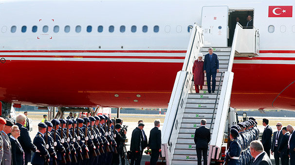 Cumhurbaşkanı Erdoğan Almanya'ya geldi