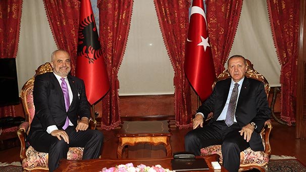 Cumhurbaşkanı Erdoğan, Arnavutluk Başbakanı'nı kabul etti