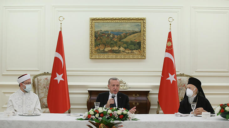 Cumhurbaşkanı Erdoğan, azınlık cemaat temsilcileriyle iftarda bir araya geldi