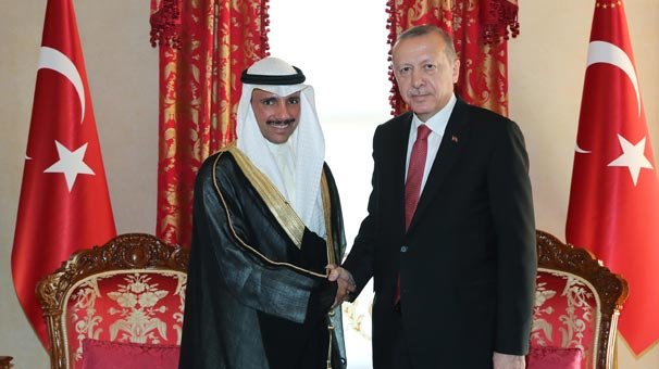 Cumhurbaşkanı Erdoğan Elgani ile bir araya geldi
