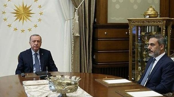 Cumhurbaşkanı Erdoğan Hakan Fidan'ı kabul etti