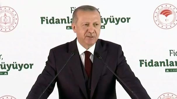 Cumhurbaşkanı Erdoğan: Her öğrencimize bir fidan...