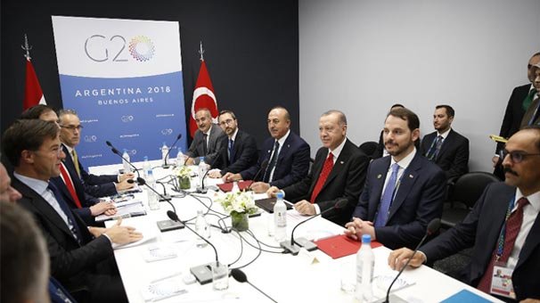 Cumhurbaşkanı Erdoğan, Hollanda Başbakanı ile görüştü