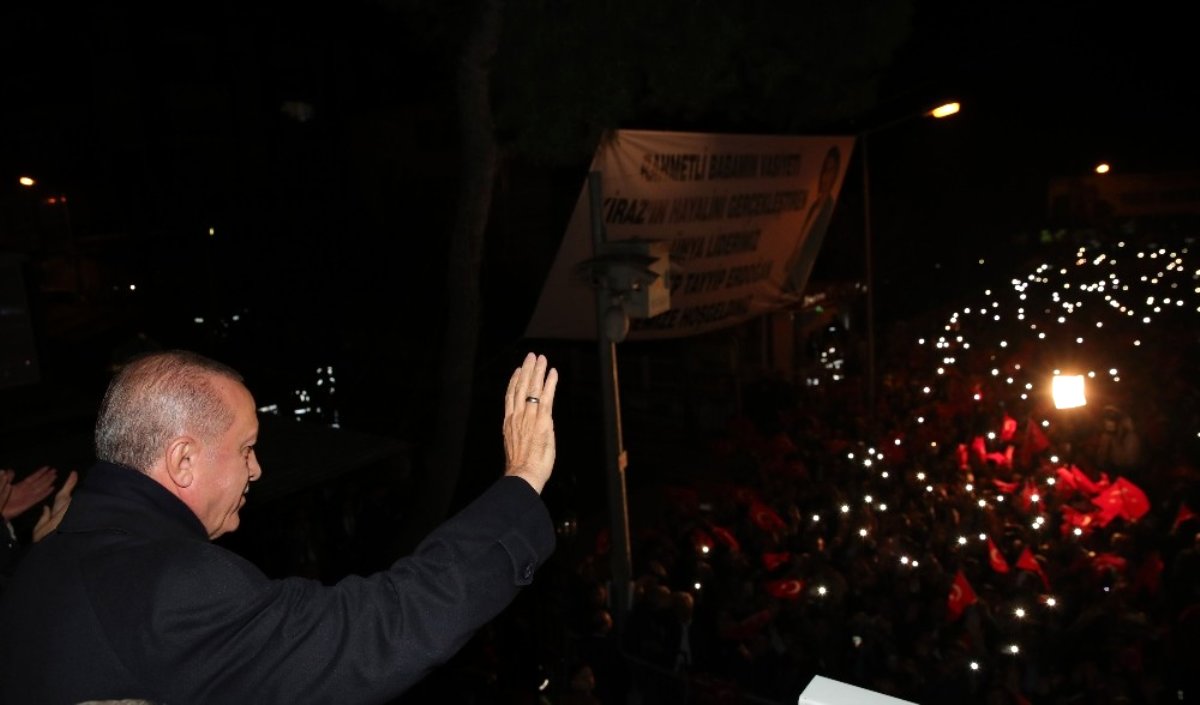 Cumhurbaşkanı Erdoğan Kiraz'da konuştu