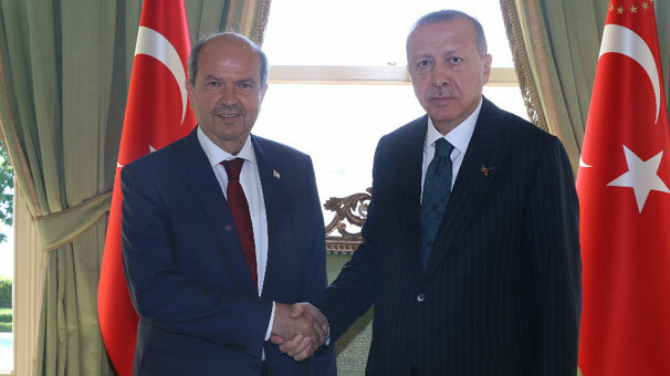 Cumhurbaşkanı Erdoğan, KKTC Başbakanı Tatar'ı kabul etti