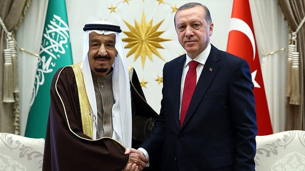 Cumhurbaşkanı Erdoğan, Kral Selman ile görüştü