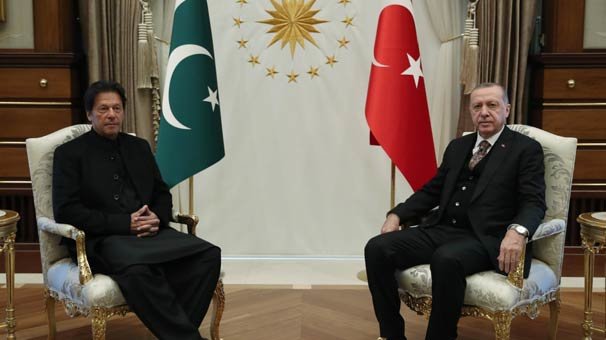 Cumhurbaşkanı Erdoğan, Pakistan Başbakanı İmran Han'ı kabul etti
