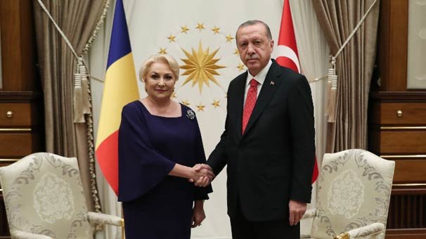 Cumhurbaşkanı Erdoğan, Romanya Başbakanı Viorica Dancila'yı kabul etti